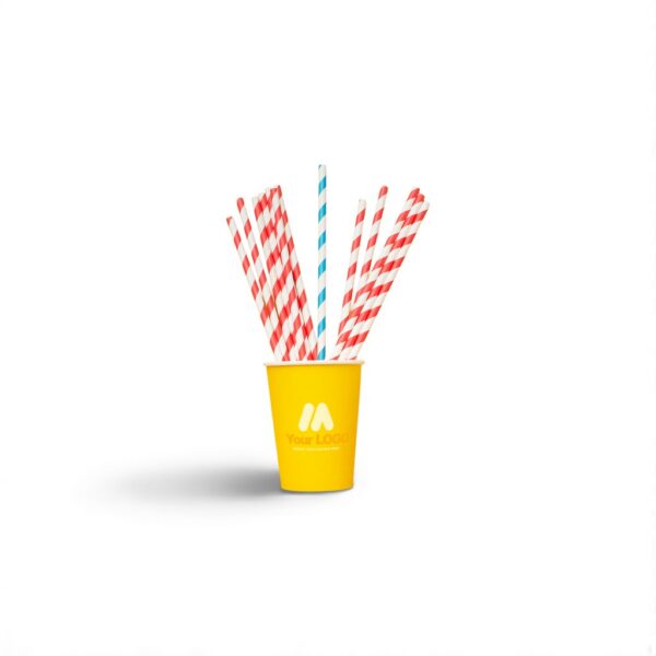 Papierstrohhalme mit Logo – Nachhaltig, Bunt & Individuell Bedruckbar